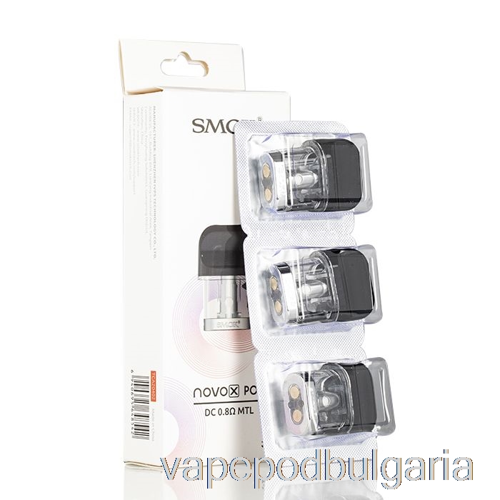 Vape Технически характеристики Smok Novo X резервни капсули 0.8ohm Dc Mtl капсули